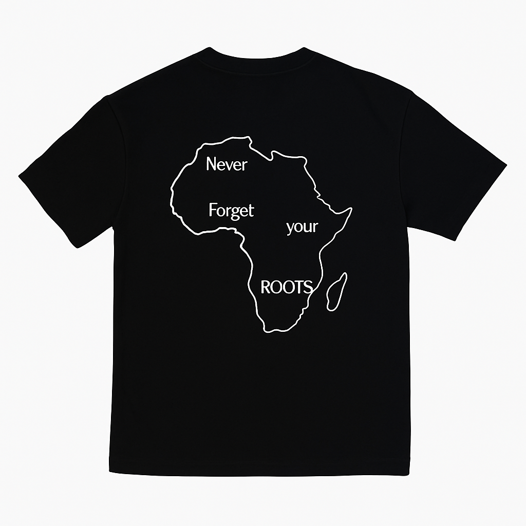 NEVER FOGERT YOUR ROOTS T-SHIRT