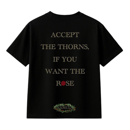 THORNS & ROSES T-SHIRT NEGRA