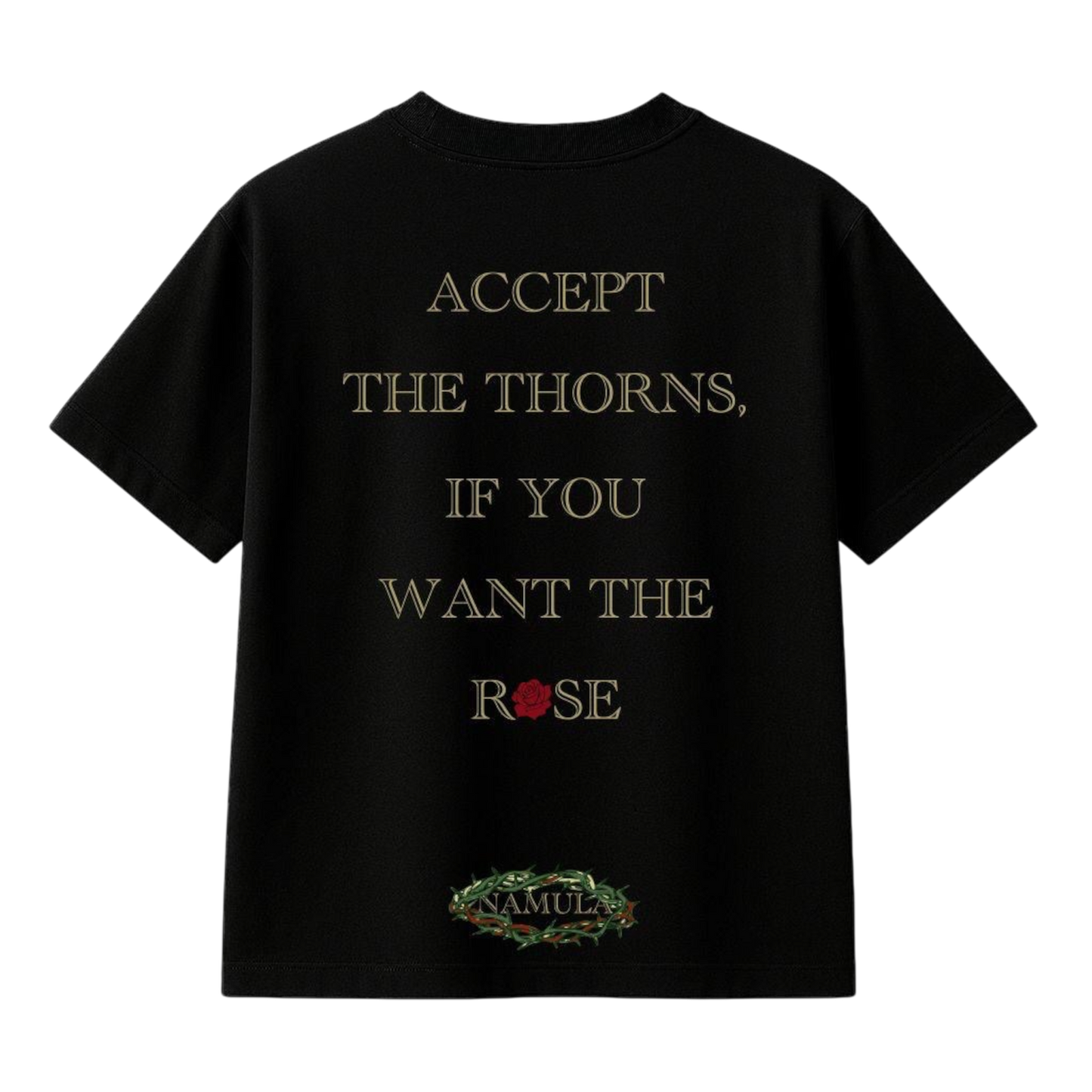 THORNS & ROSES T-SHIRT NEGRA