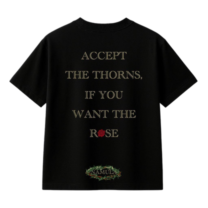 THORNS & ROSES T-SHIRT NEGRA